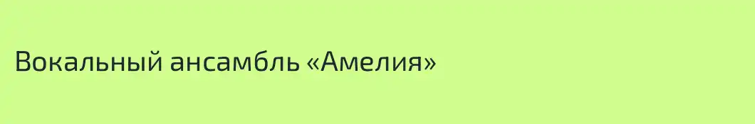 Вокальный ансамбль «Амелия»